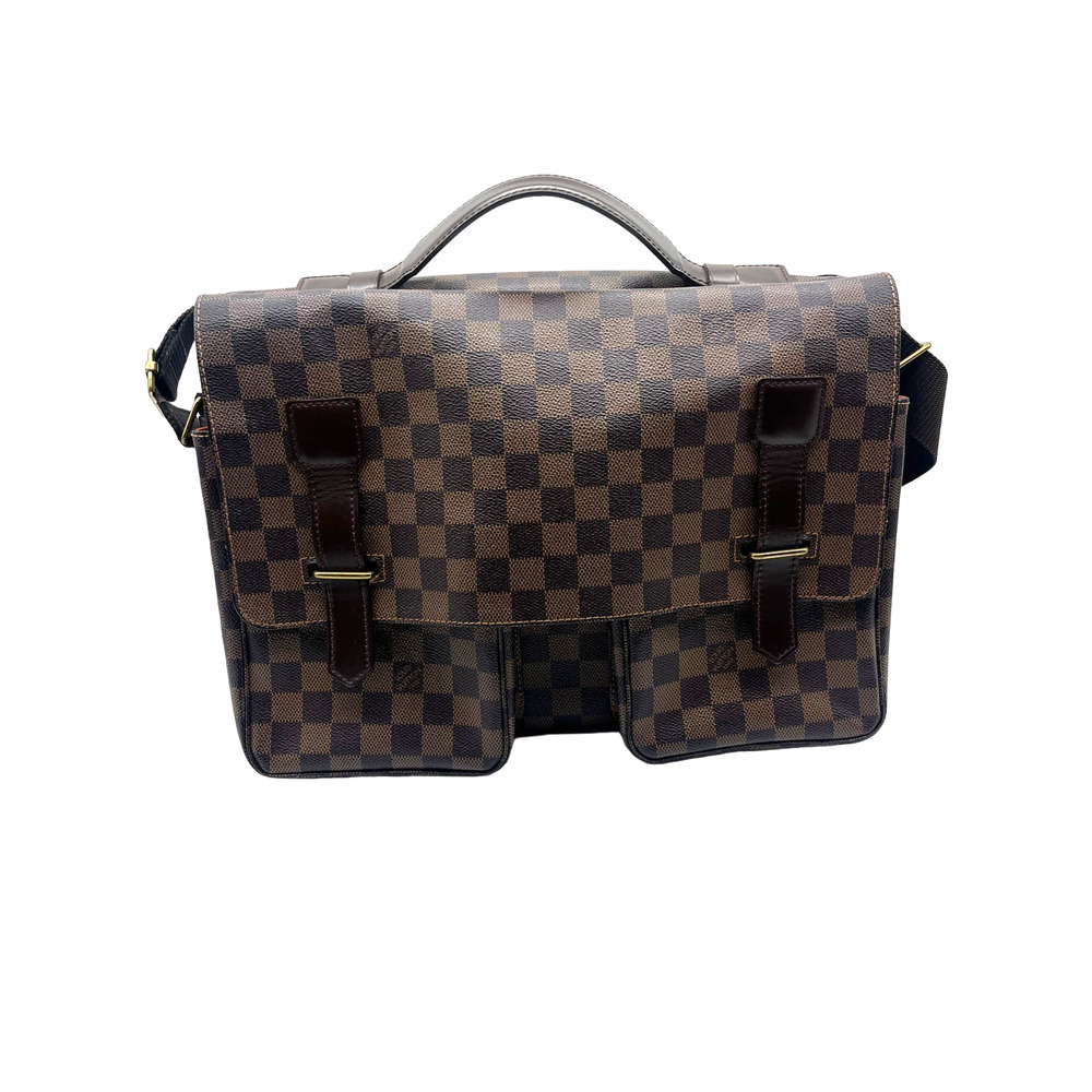 Louis Vuitton Broadway Ebene Brown Damier Handbag
